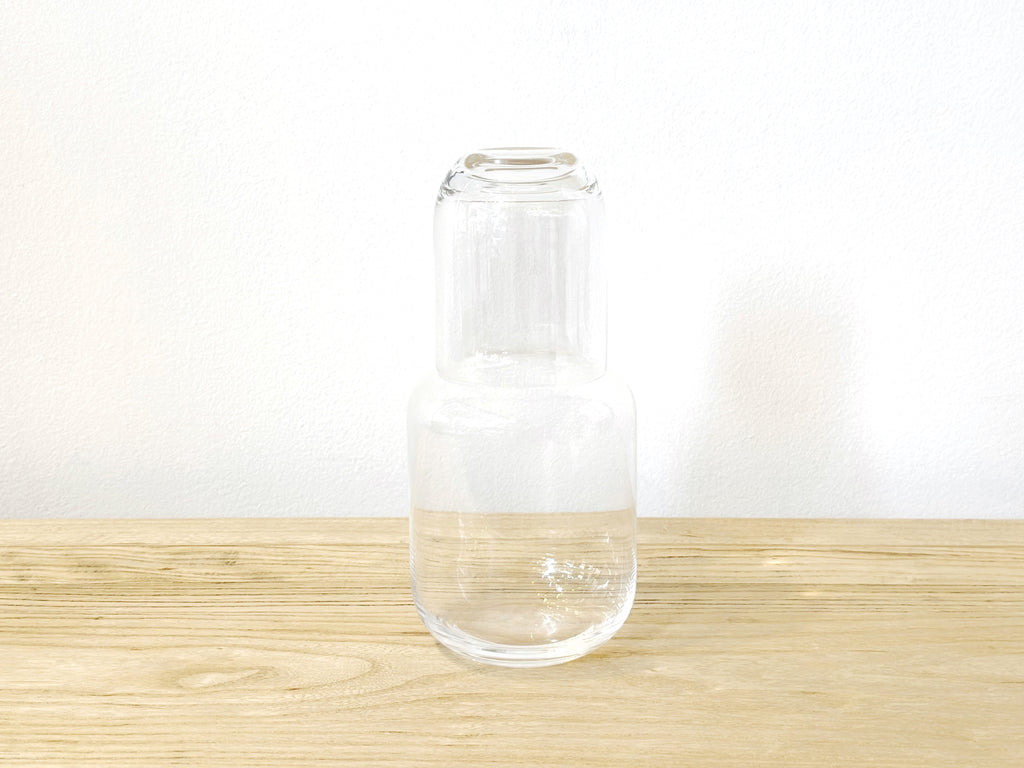 Hand Blown Glass Bedside Carafe