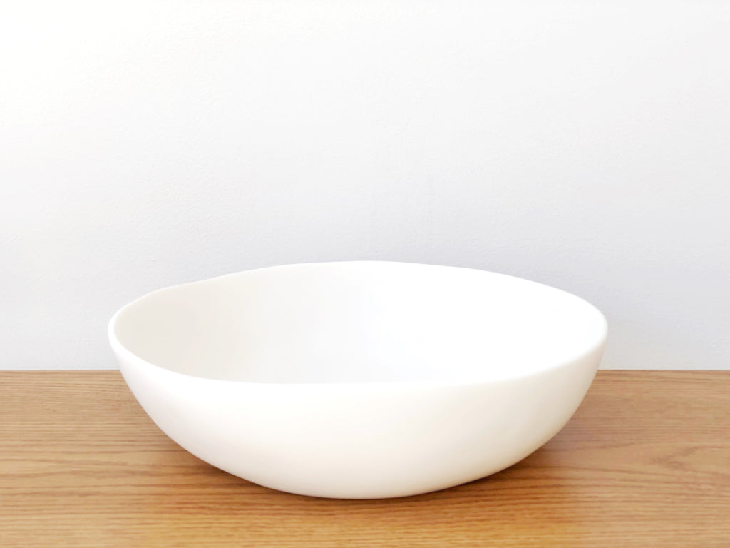 Hand-Sculpted Resin Wide Bowl Large