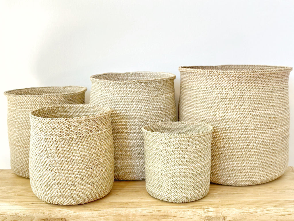 Handwoven Grass Basket Natural