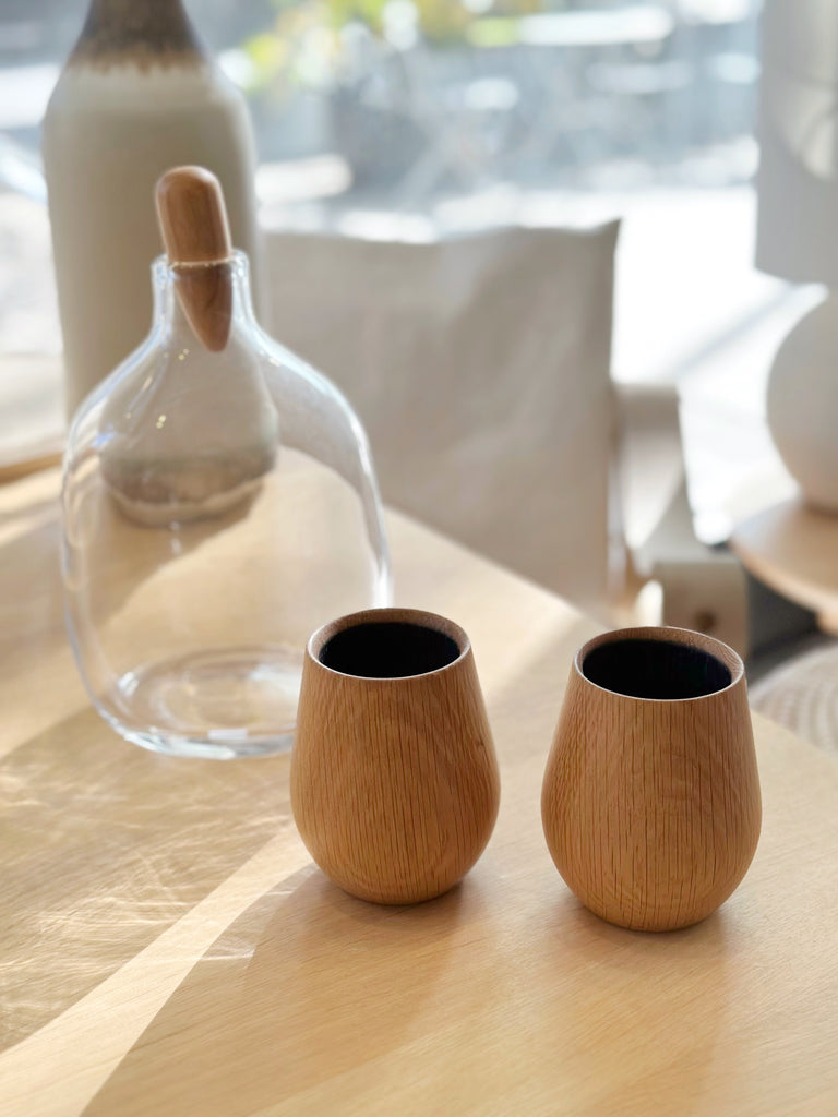 Solid Oak Tumblers Gift Set