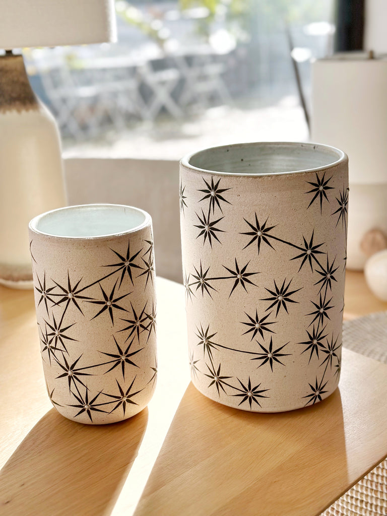 Hand-Painted Ceramic Large Vessel