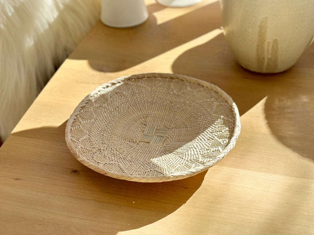Handwoven Basket Tray Small