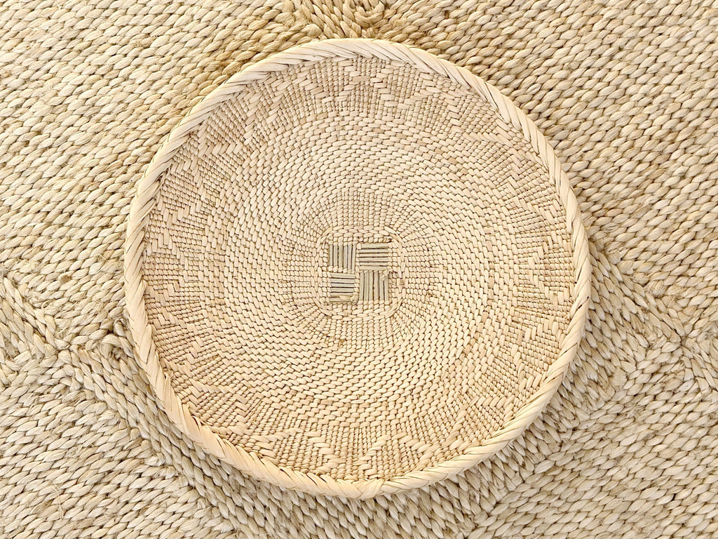Handwoven Basket Tray Small