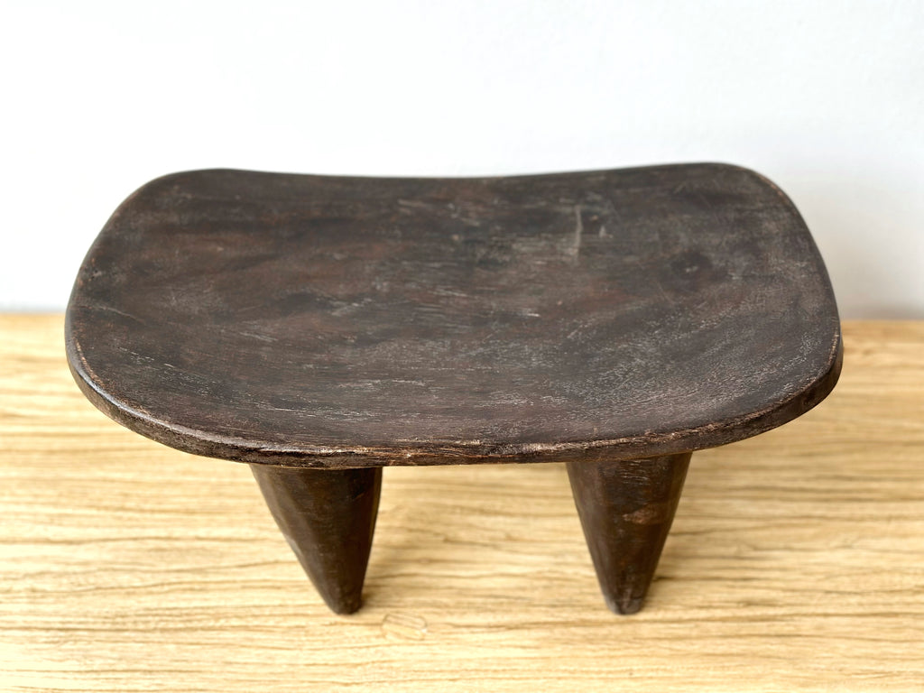 Handcarved Vintage African Small Stool