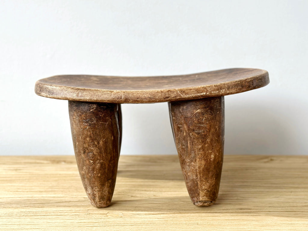 Handcarved Vintage African Small Stool