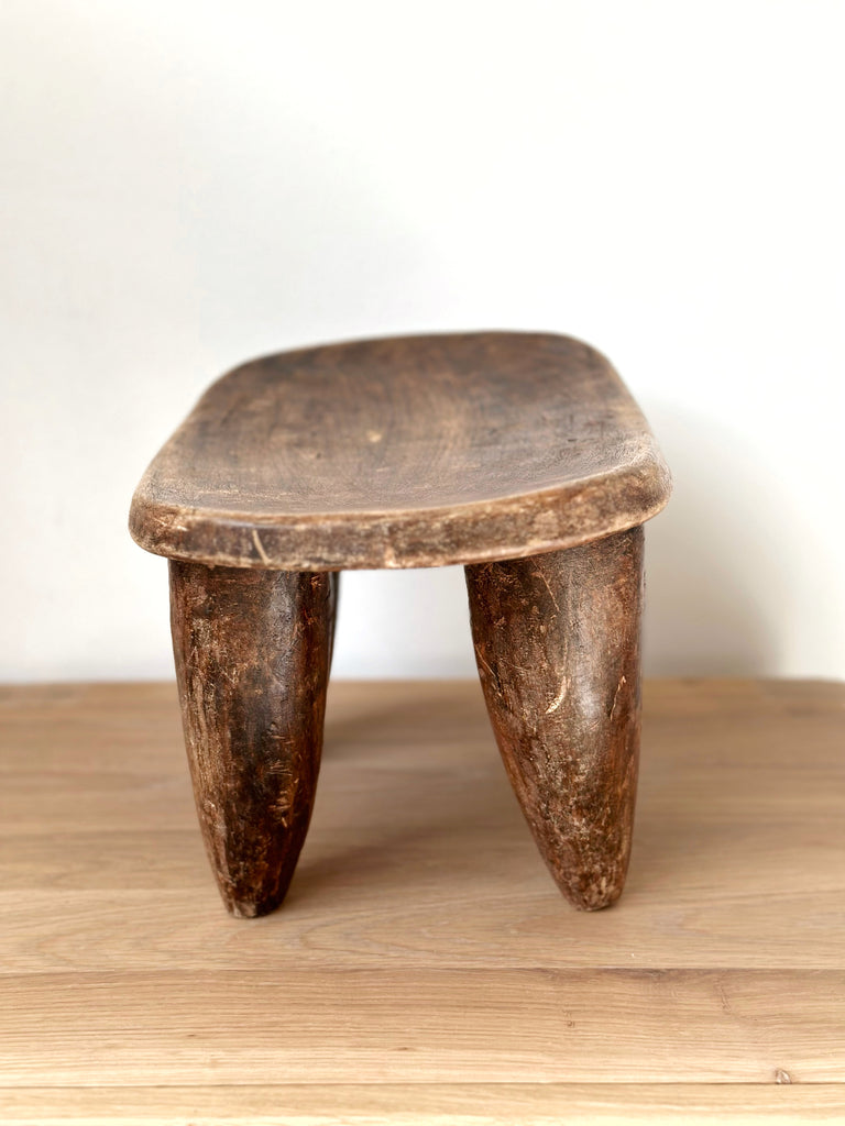 Handcarved Vintage African Small Stool