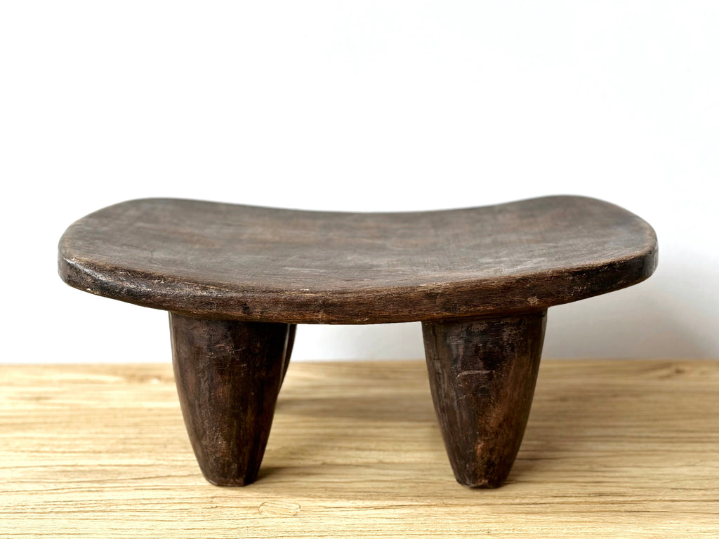 Handcarved Vintage African Small Stool