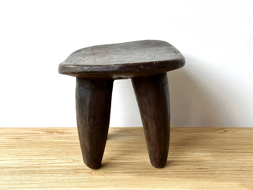 Handcarved Vintage African Small Stool