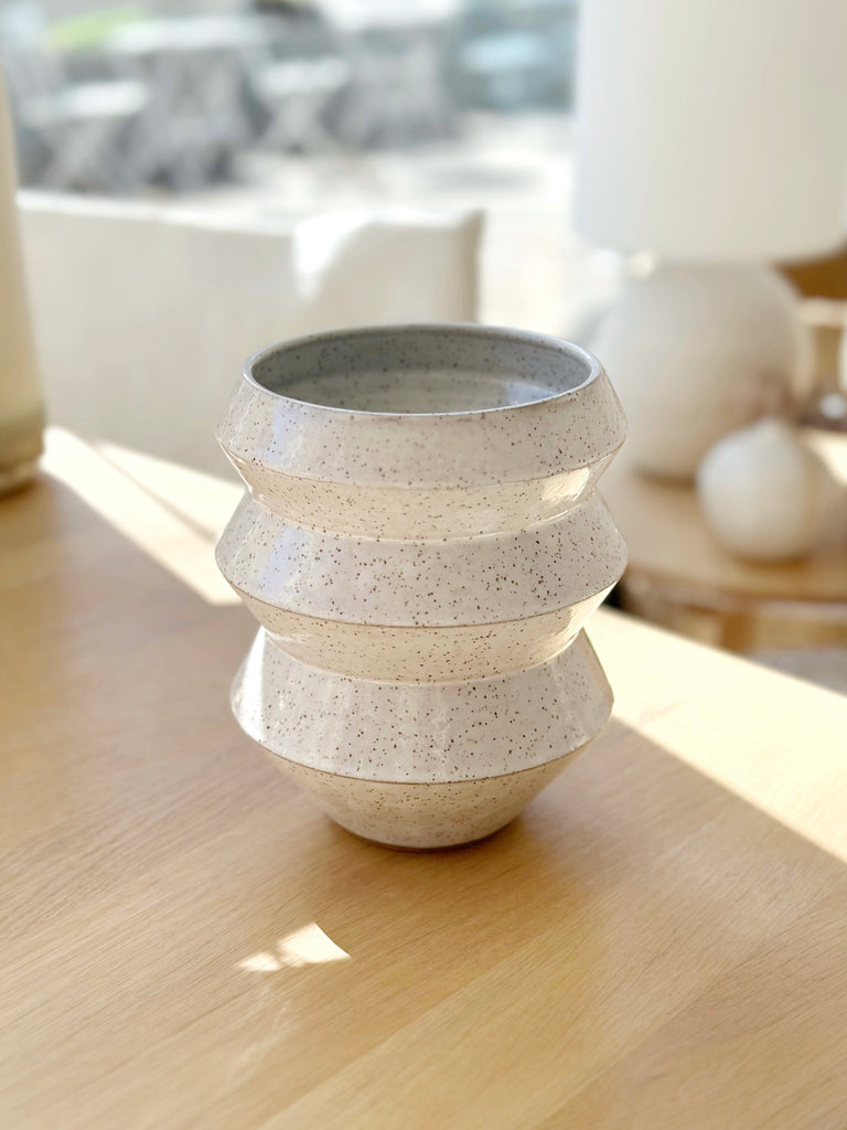 Ceramic Speckled Vase