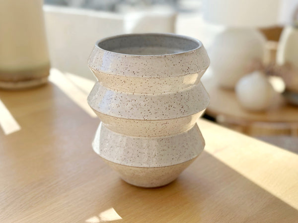 Ceramic Speckled Vase