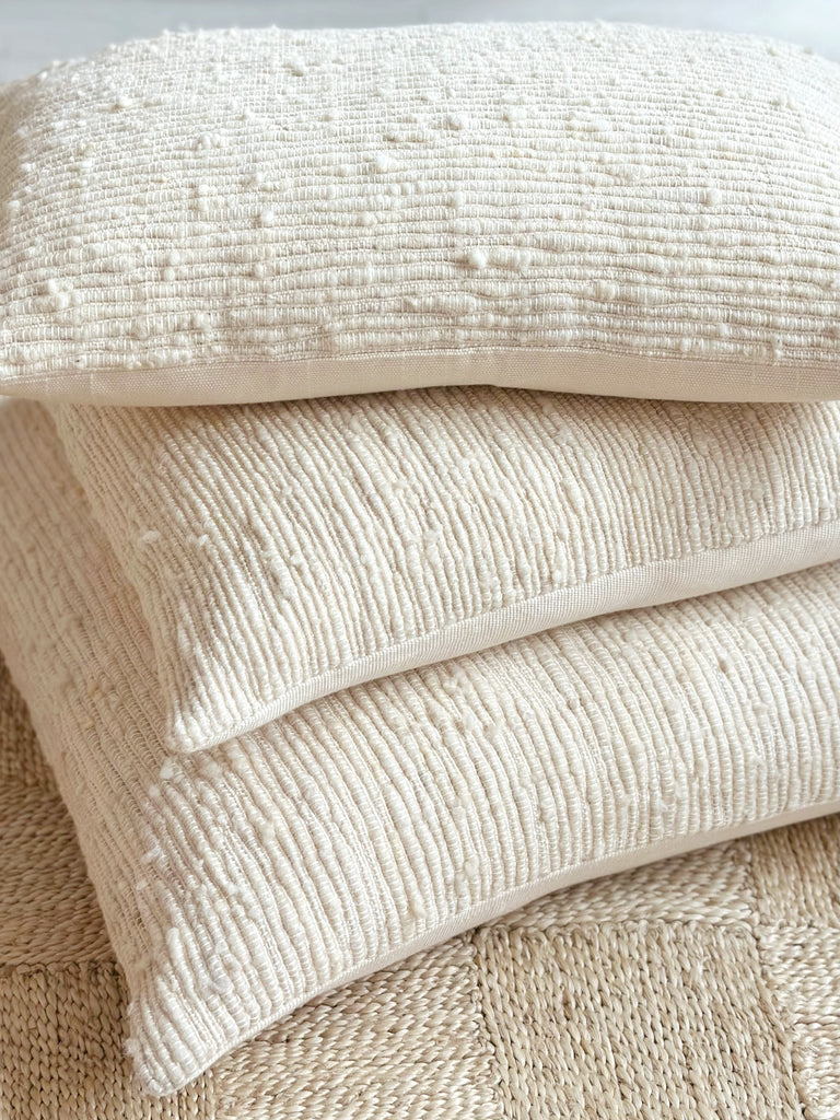 Handwoven Wool Cotton Pillow Lumbar