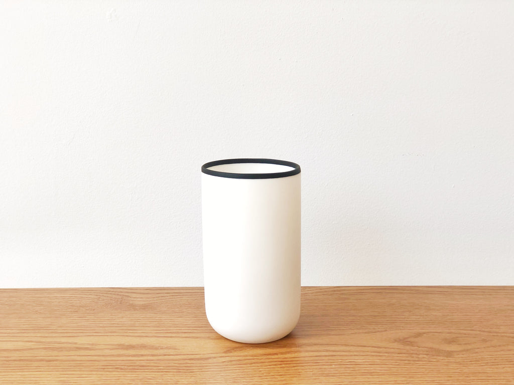 Resin Black Rim Vase