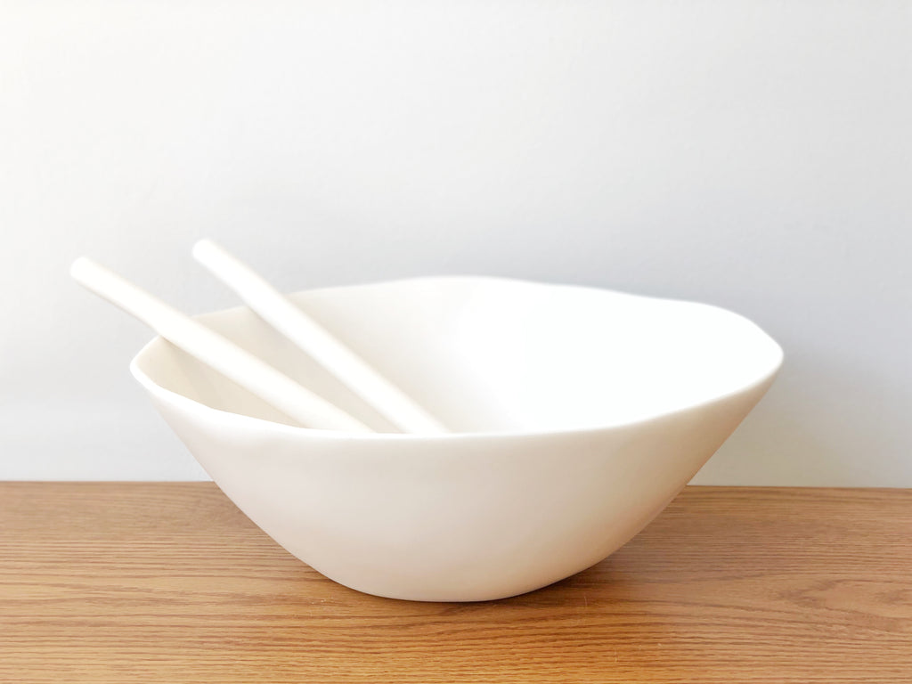 Hand-Sculpted Resin Salad Bowl