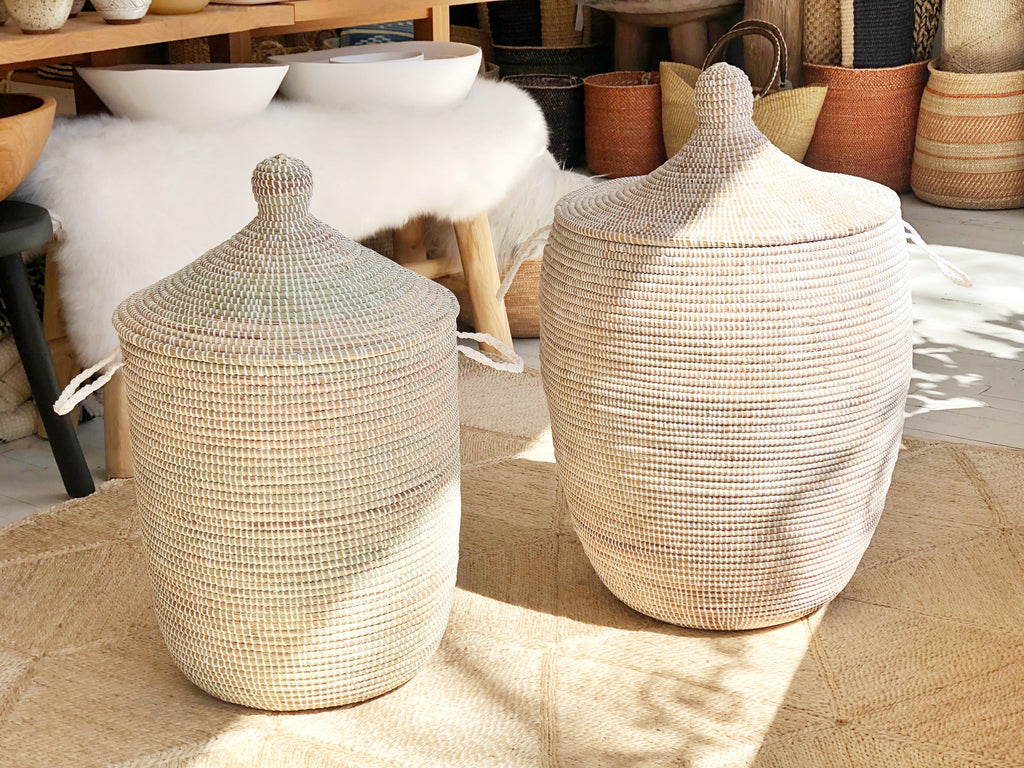 Handwoven Lidded Basket XL