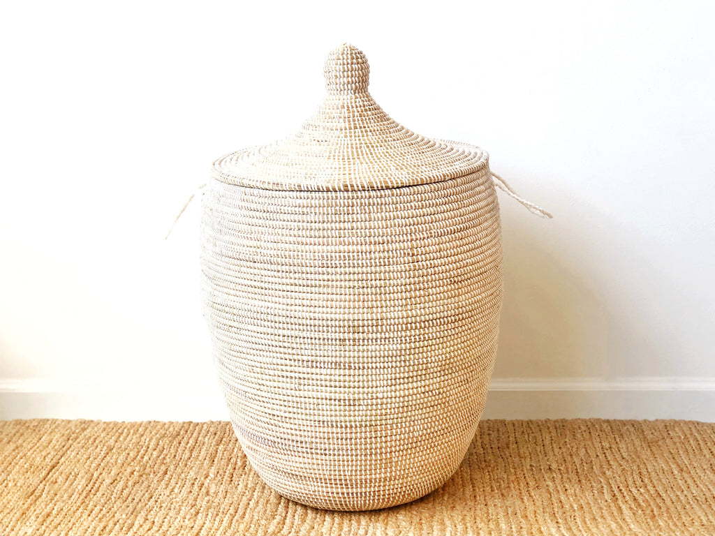 Handwoven Lidded Basket XL