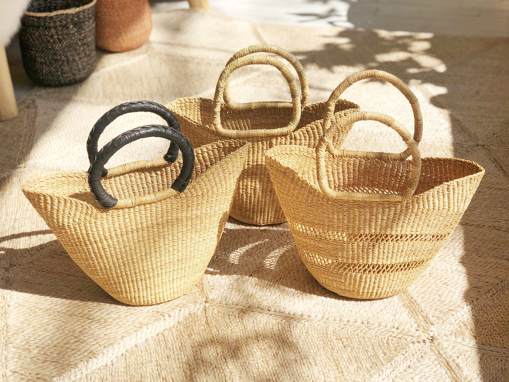 Handwoven Basket Tote Mini