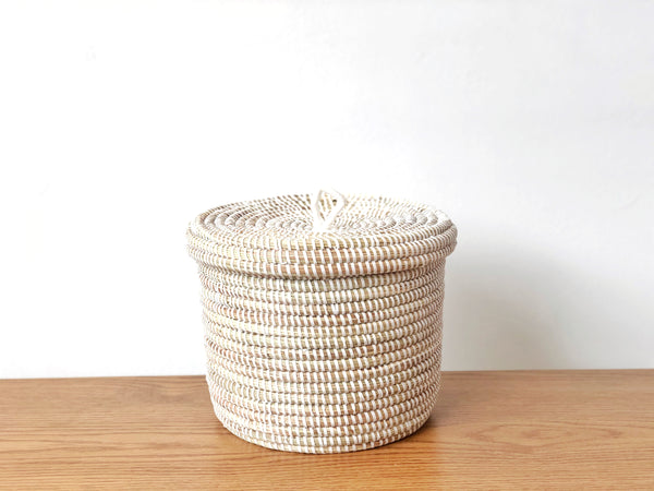 Handwoven Lidded Basket XS