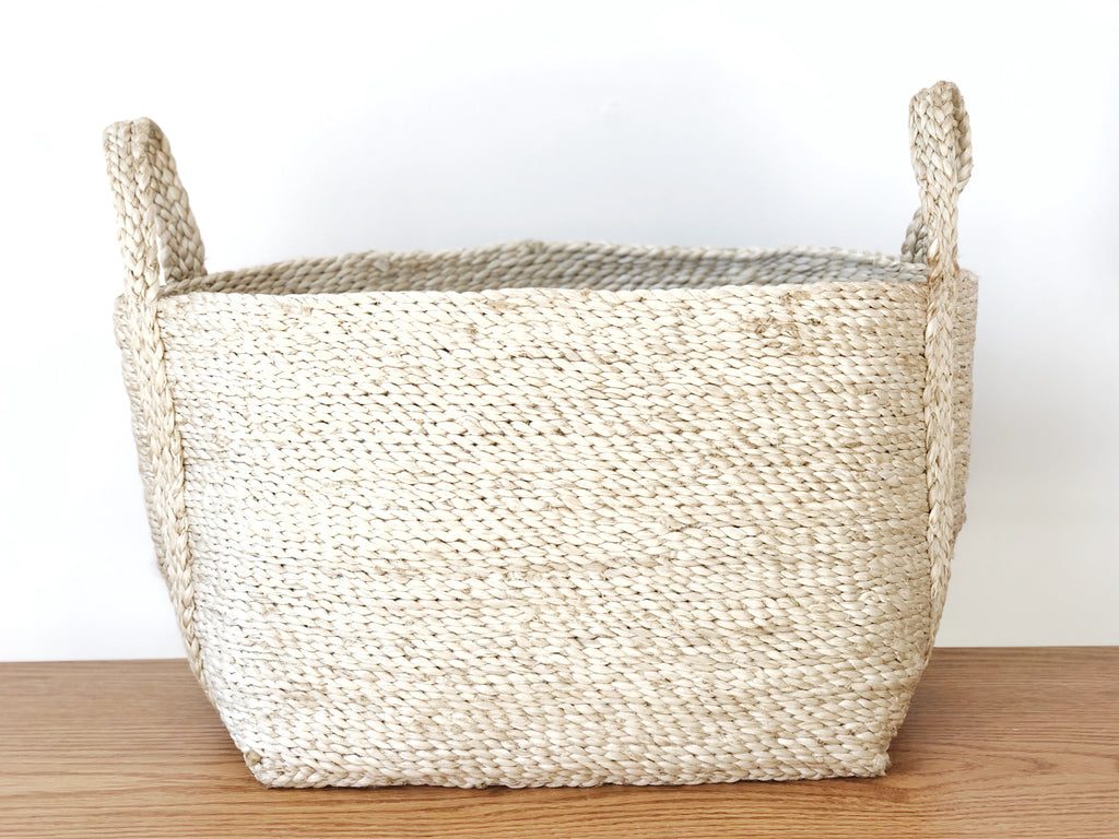 Handwoven Jute Basket Natural Small