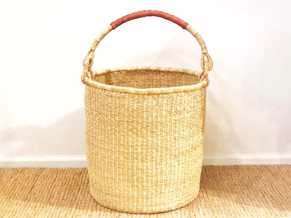 Handwoven Basket with Handle Extra Large