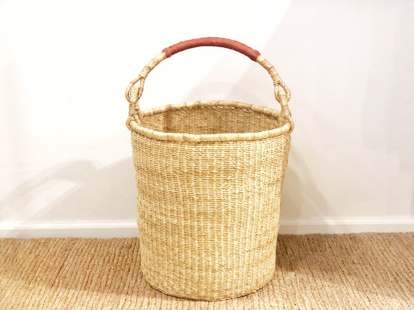 Handwoven Basket with Handle Large
