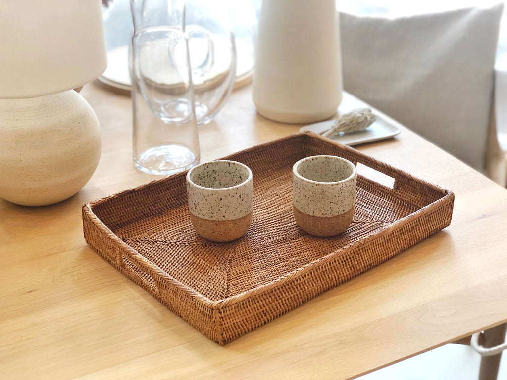 Handwoven Grass Serving Tray