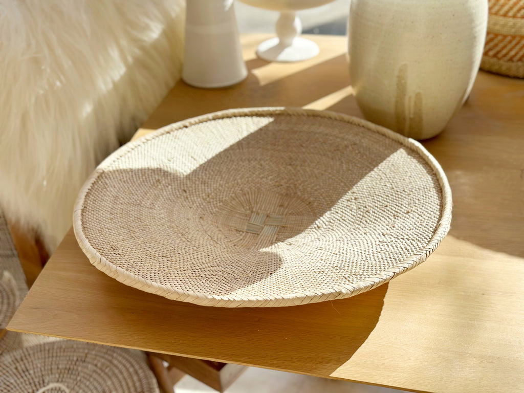 Handwoven Basket Tray Extra Large