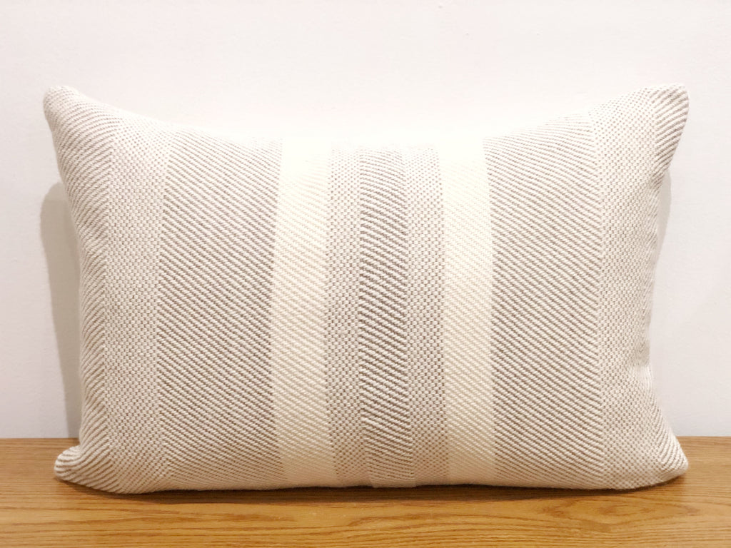 Handwoven Striped Merino Pillow - Small