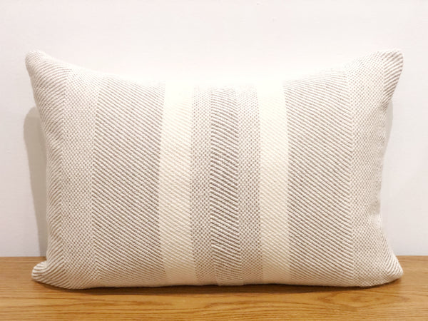 Handwoven Striped Merino Pillow Lumbar