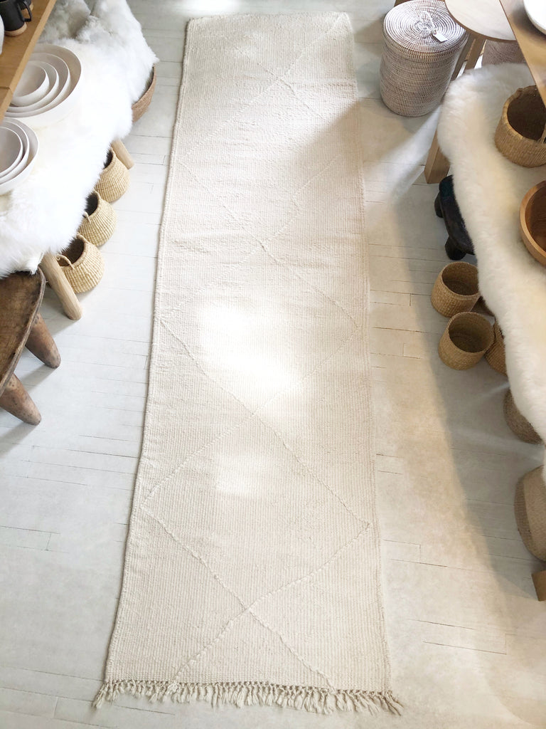 Handknotted Wool Runner - 2'9"W x 10'2"L