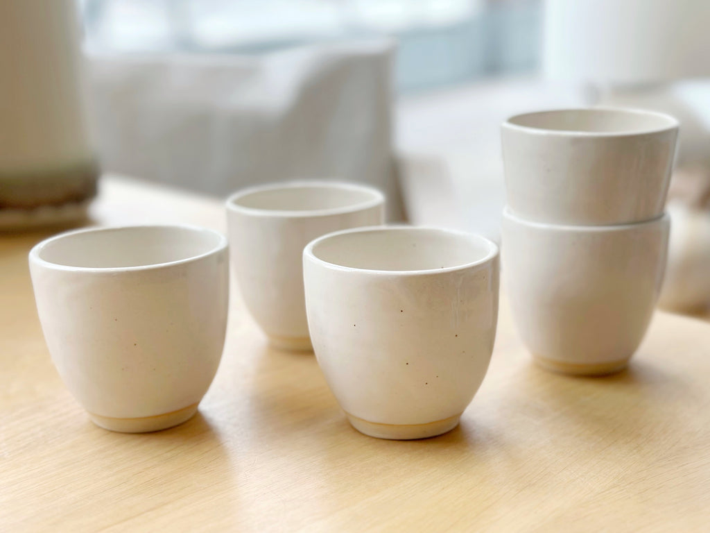 Ceramic Mini Cup - White – CÔTE À COAST