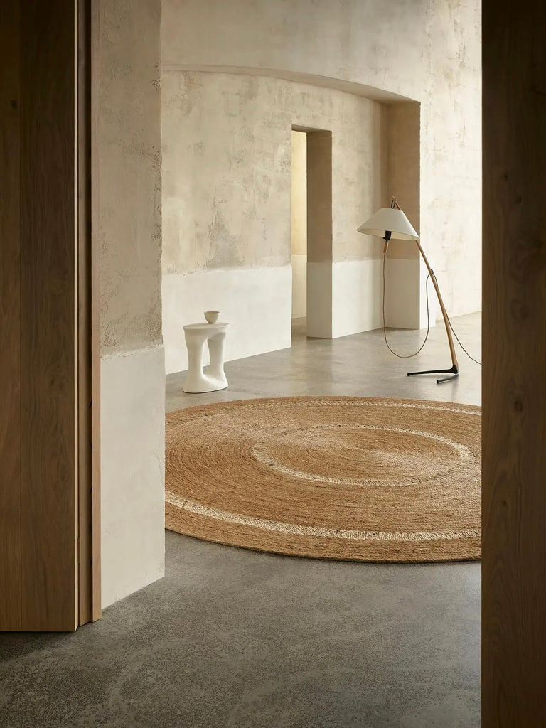 Handwoven Jute Rug Round Large