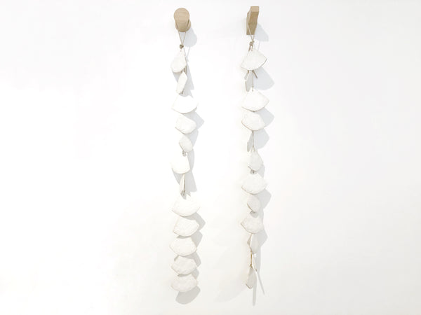 Ceramic Hanging Shell Single Strand