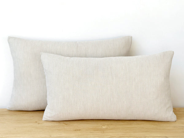 Cotton Striped Pillow Lumbar