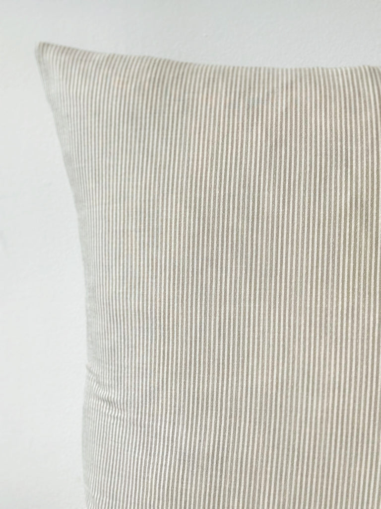 Cotton Striped Pillow Square