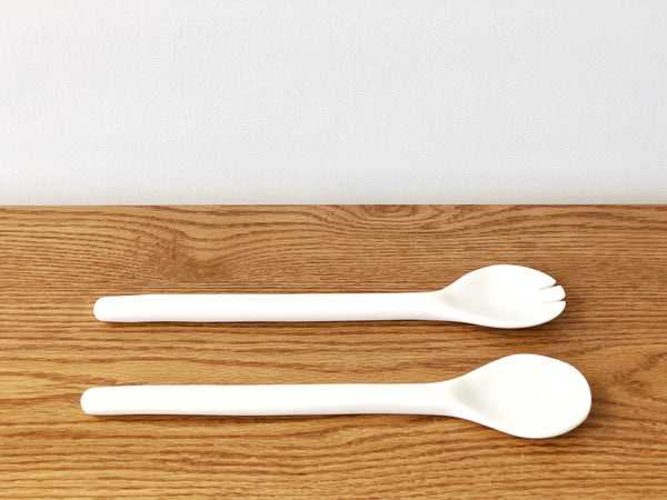 Hand-Sculpted Resin Salad Servers