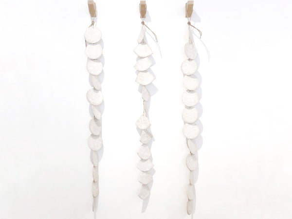 Ceramic Hanging Disc Single Strand