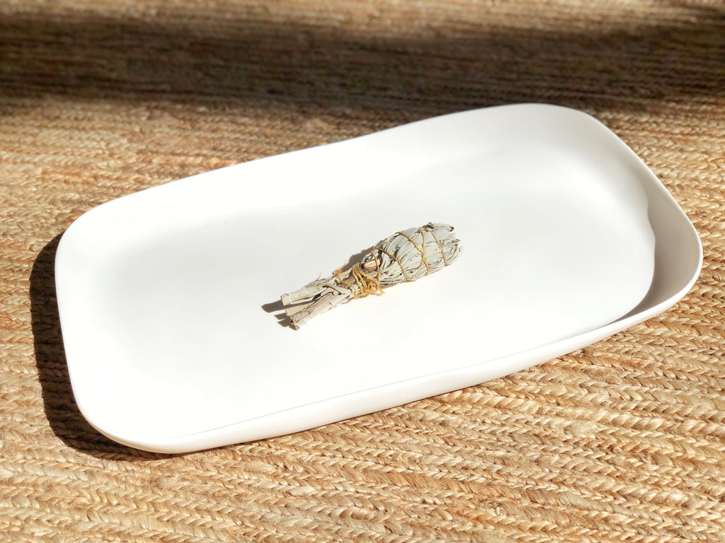 Hand-Sculpted Resin Medium Tray